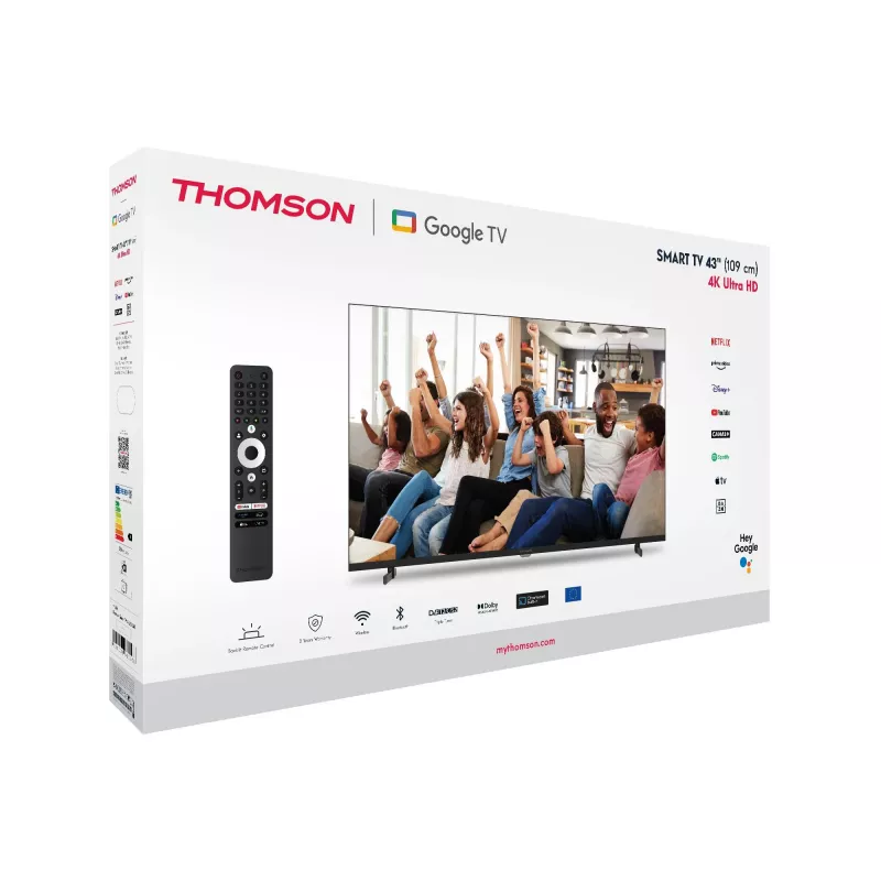 Tv-set|THOMSON|43 |4K Ultra HD|3840 x 2160 pixel|plat|16:9|LED|43UG4S14