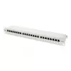 DIGITUS DN-91624S 24-poorts Cat6 afgeschermd patchpaneel, 1U 19 inch, grijs