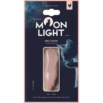 Natvoer voor katten MOONLIGHT Dinner kippenfilet 22 g zakje, volwassen, hypoallergene lekkernij, 65% vocht, 23,5% eiwit