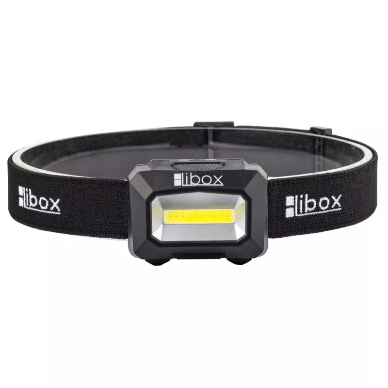 Libox LB0107 zaklamp zwarte hoofdbandlamp LED