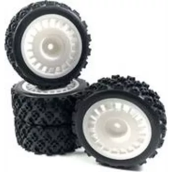 Absima 1 10 Rally Block Complete wielen Zwart 4 stuks (2510062)