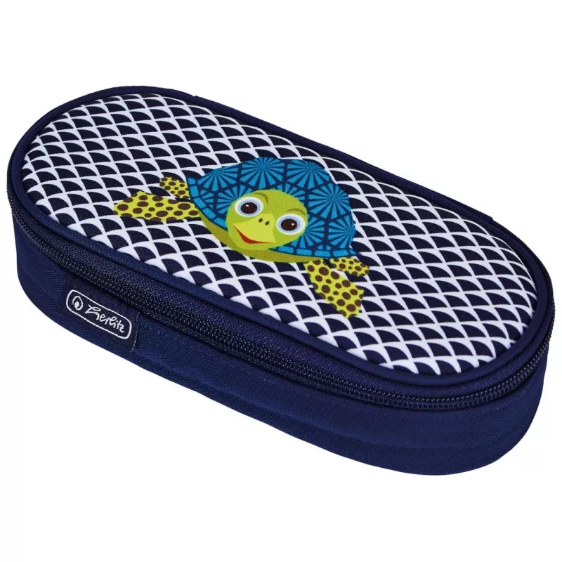 Zachte etui Herlitz 50038435 polyester blauw breedte 215 mm diepte 95 mm hoogte 60 mm