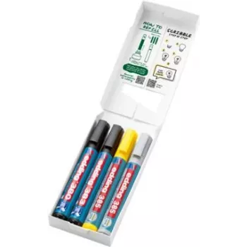 Flipchartmarkers Edding 385/380/383 gesorteerde kleuren 1,0–5,0 mm lijndiktes