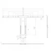 Montagekit Hagor 2287 zwart voor 75-86 inch beeldschermen