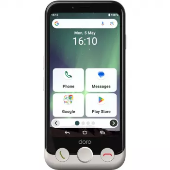 Smartphone Doro Aurora A10 4,5 inch 4GB RAM 64GB zwart wit