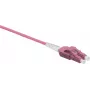 Helos LWL OM4 Uniboot patchkabel LC/LC Duplex 50/125 µm, LSZH 2,0 mm, 0,5 m, Erika Violet