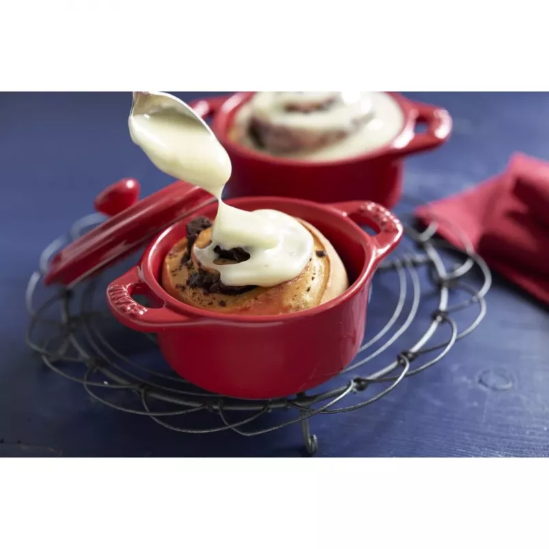 Staub Mini Cocotte rond, 4 stuks - 200 ml, rood