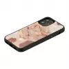 iKins hoesje voor Apple iPhone 12 mini — roze marmerpatroon, slim fit