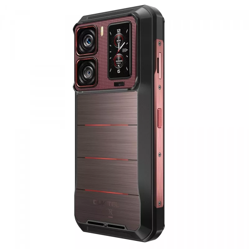 Oukitel WP300 5G smartphone, 6,8 inch, 12 GB RAM, 512 GB, 16000 mAh, IP69K, Android 15, rood