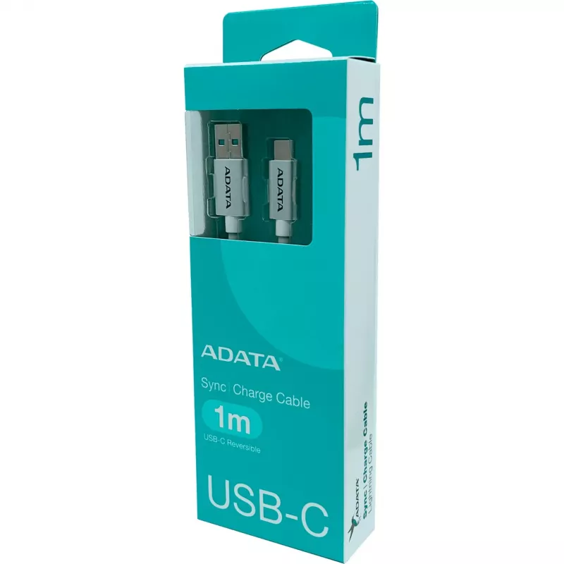 ADATA USB-C - USB 3.0, 1m USB-kabel USB 3.2 Gen 1 (3.1 Gen 1) USB C USB A wit