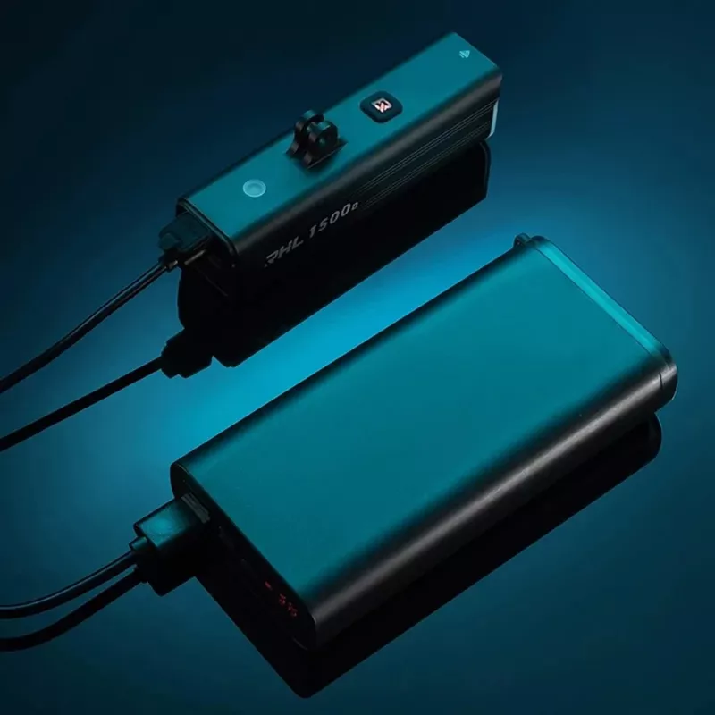 Rockbros RHL1500 voorlicht voor fiets, 1500 lm, 5000 mAh, IPX6, zwart