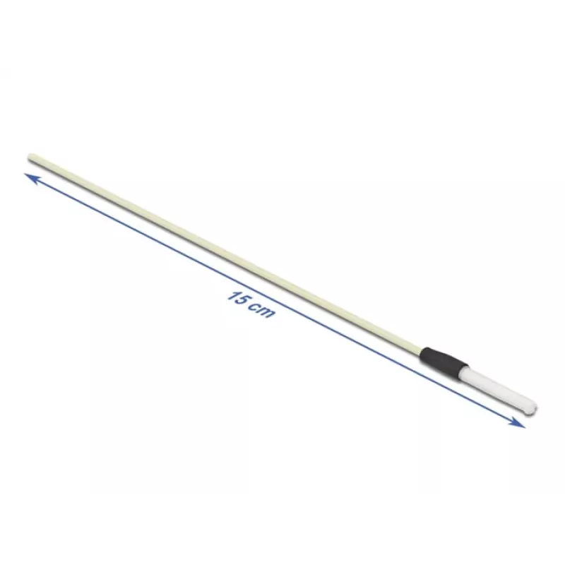 Delock 86781 Reinigingsstaafjes voor glasvezel, 15 cm, wit, 5 stuks