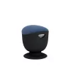 Up Up Seul ergonomische balanskruk zwart, D47 blauwe stof