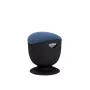 Up Up Seul ergonomische balanskruk zwart, D47 blauwe stof