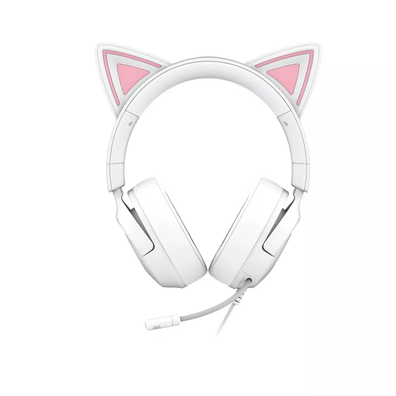 Headset Razer Kraken Kitty V3 X — gaming-headset met RGB-verlichting, licht ontwerp, ingebouwde microfoon