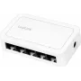 LogiLink netwerkswitch 5 x RJ45-poorten Gigabit kunststof behuizing wit