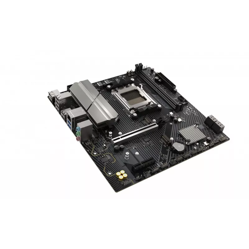 Moederbord Sapphire B650M-E (AMD B650) micro ATX, socket AM5, DDR5, 2x DIMM, 96GB, 2x M.2 (PCIe5/4), 4x SATA III, 2,5Gb LAN