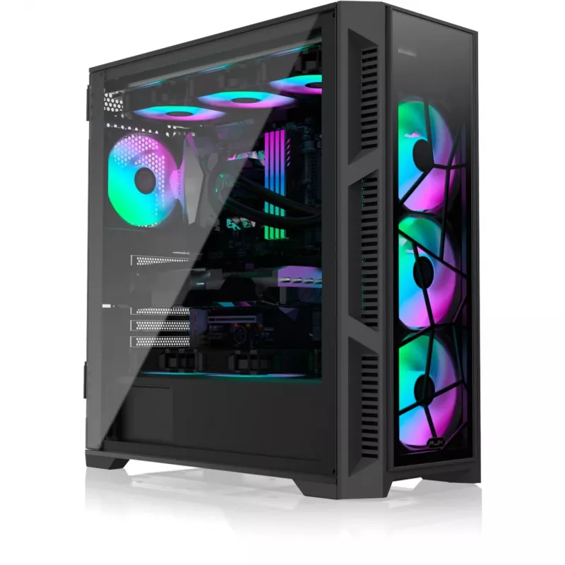 PONOS Ultra, midi tower, pc, zwart, ATX, EATX, micro ATX, Mini-ITX, SPCC, behuizing