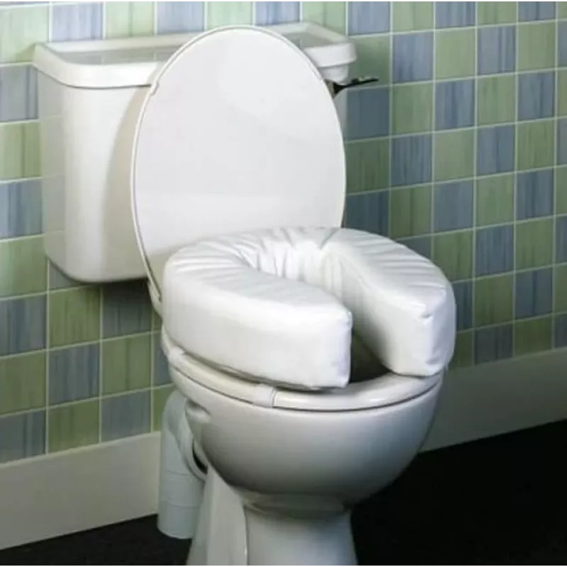 Zachte verhoogde toiletbril, 5 cm