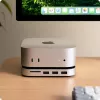 Satechi laptop-dock/poortreplicator ST-GNMMES — bedrade USB 3.2 Gen 2 Type-C hub, USB-A & SD, zilver