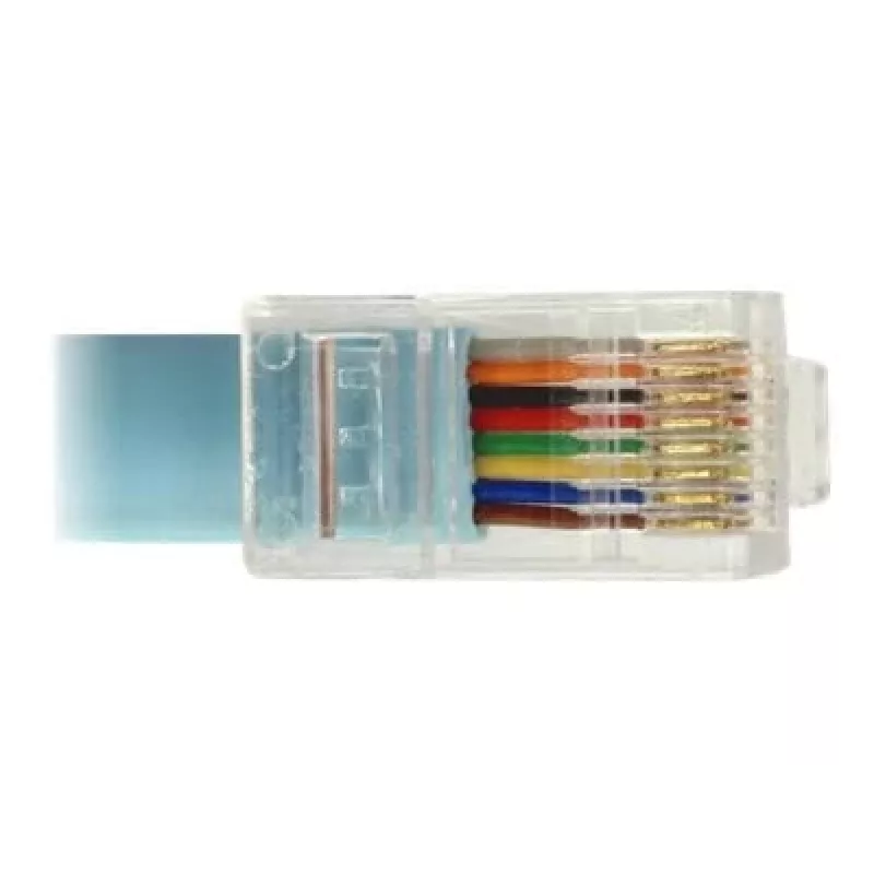 Delock USB 2.0 naar seriële RS-232 RJ45 console-adapterkabel, 3 m, blauw
