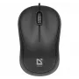 Bedrade optische muis DEFENDER PATCH MS-759 USB Type-A, dubbelhandig, 1000 DPI, zwart