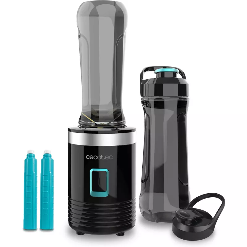 Cecotec Power Titanium 350 EasyGo blender, 350 W, 2 bekers van 600 ml, zwart