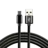 everActive kabel USB-C 1 m - zwart, gevlochten, snelladen, 3 A - CBB-1CB