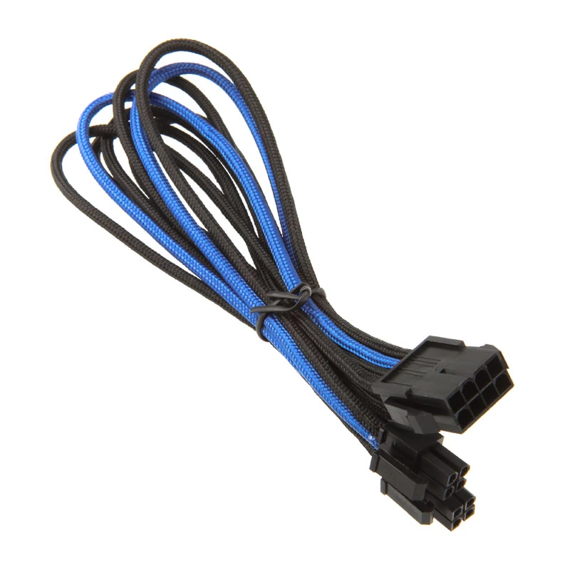 Silverstone EPS 8-pin naar EPS/ATX 4+4-pin kabel, 300 mm - zwart/ (SST-PP07-EPS8BA)