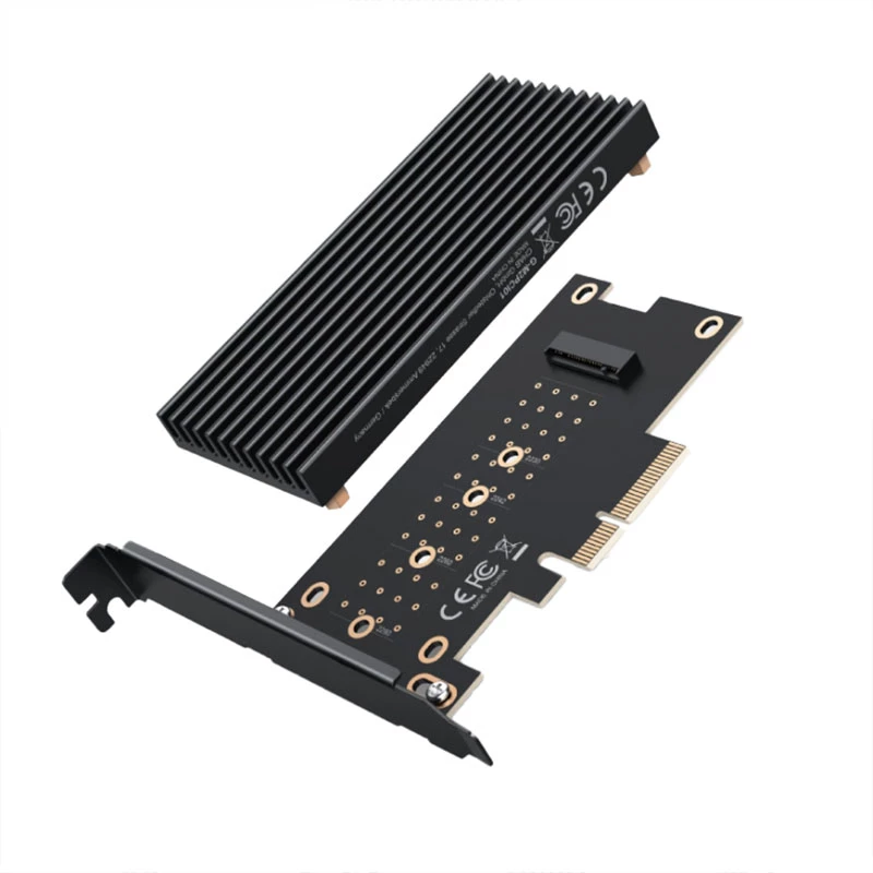 GRAUGEAR G-M2PCI01 interne M.2-adapter PCIe stekker zwart 128mm
