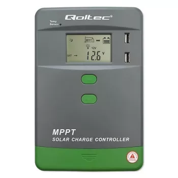 MPPT solar-laadregelaar QOLTEC 53662 met temperatuursensor