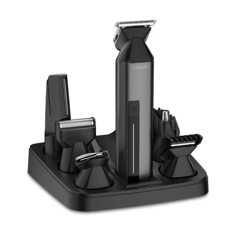 Haarclipsets Maestro MR-660 6-in-1 USB oplaadbaar met verstelbare messen