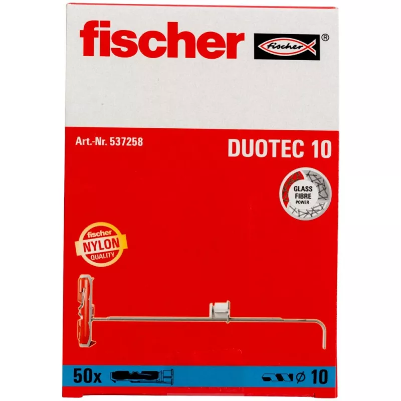 Fischer 537258 schroefplug / wandplug 50 st. schroeven- & pluggenset 50 mm
