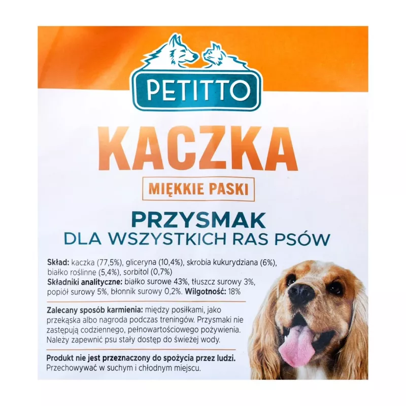 PETITTO Duck Soft stripes - hondensnack - 500 g