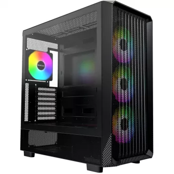 PC-behuizing Montech X5 midi tower zwart ATX 3x 140mm-ventilator