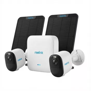 Bewakingsset Reolink Hub 1 met 2x Argus B350 camera's en 2x zonnepanelen