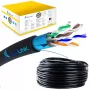Netwerkkabel Extralink Twisted Pair CAT5E FTP (F/UTP) V2 Outdoor 305M zwart