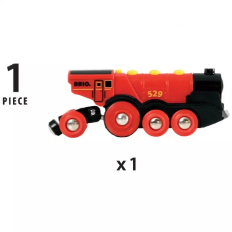 BRIO 33592 batterijtrein zwart/rood