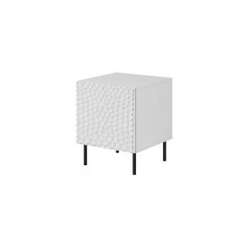 Nachtkastjesset Cama Meble HOLE — 2 stuks, 44×40,5×53,5 cm, wit mat, MDF/spaanplaat, 16 mm frame