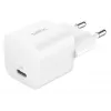 Oplader Belkin BoostCharge 25W USB-C PD (binnen AC) wit — voor draagbare spelcomputers, smartphones, tablets