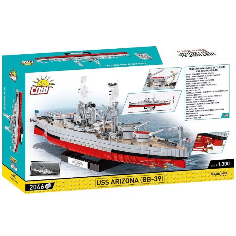 Bouwstenen USS Arizona BB-39 2046 onderdelen
