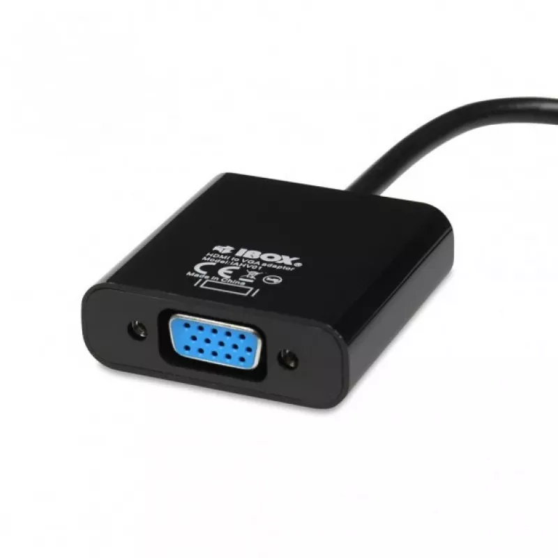 iBox IAHV01 HDMI-naar-VGA-adapter, zwart