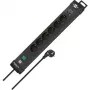 Verlengsnoer Brennenstuhl 1951160608 3 m 6 stopcontacten binnen zwart