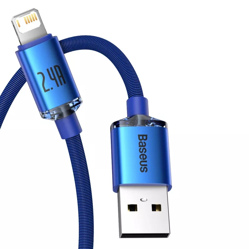 Lightning-kabel Baseus CAJY000003 1,2 m blauw 2,4 A