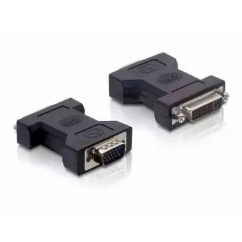 Delock - VGA-adapter - DVI-I (W) naar HD-15 (VGA) (M) - duimschroeven (65017)