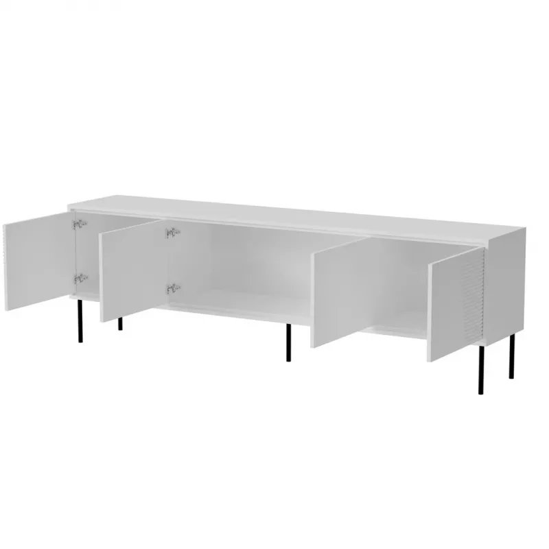 RTV-meubel ABI 4D 200x38x62 wit mat