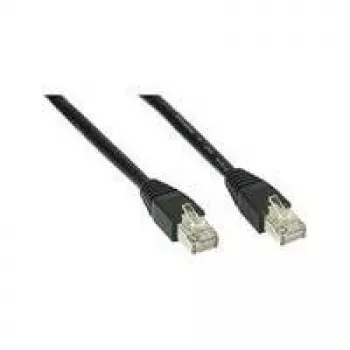 Wentronic Goobay CAT 5e-patchkabel, U/UTP, zwart, 15 m – CCA koper-mix (68646)