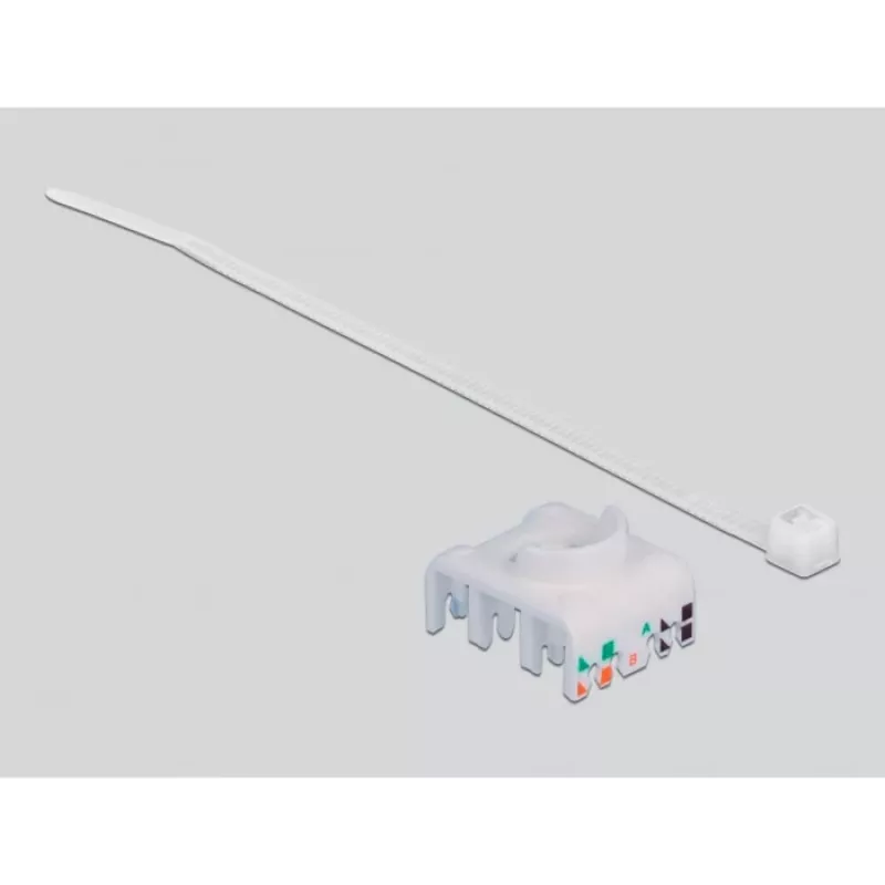 Delock - modulaire adapter - DIN-rail monteerbaar - CAT 6a - STP - grijs - 1 aansluiting (86014)