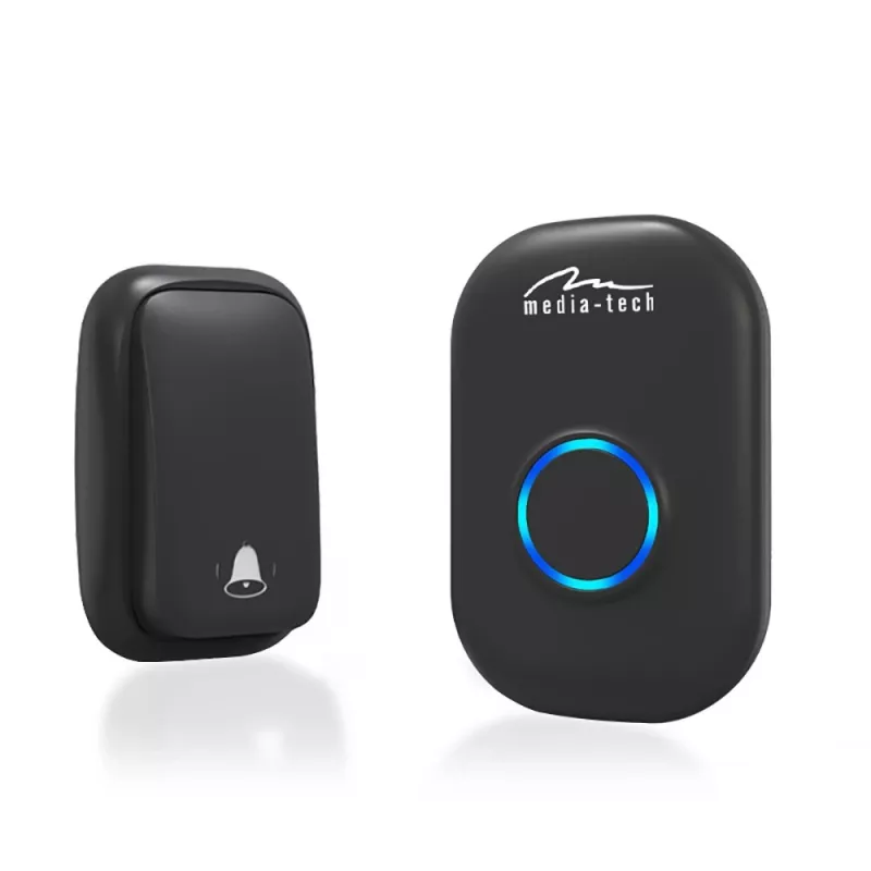 Deurbelset Media-Tech MT5701 Zwart