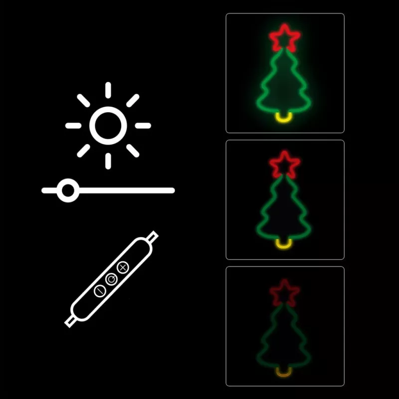 Manta SNL106MT LED-kerstboomlamp in neonstijl, USB-gevoed